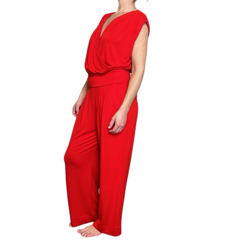 NWT Cabi Uptown Jumpsuit‎ Ankle in Vermilion Red M - Picture 6 of 17